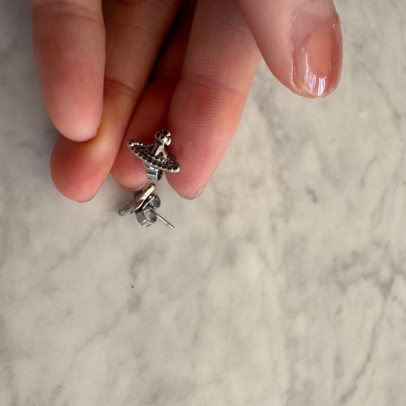 Vivienne Westwood Jewelry - Signature VW Silver Stud Earrings